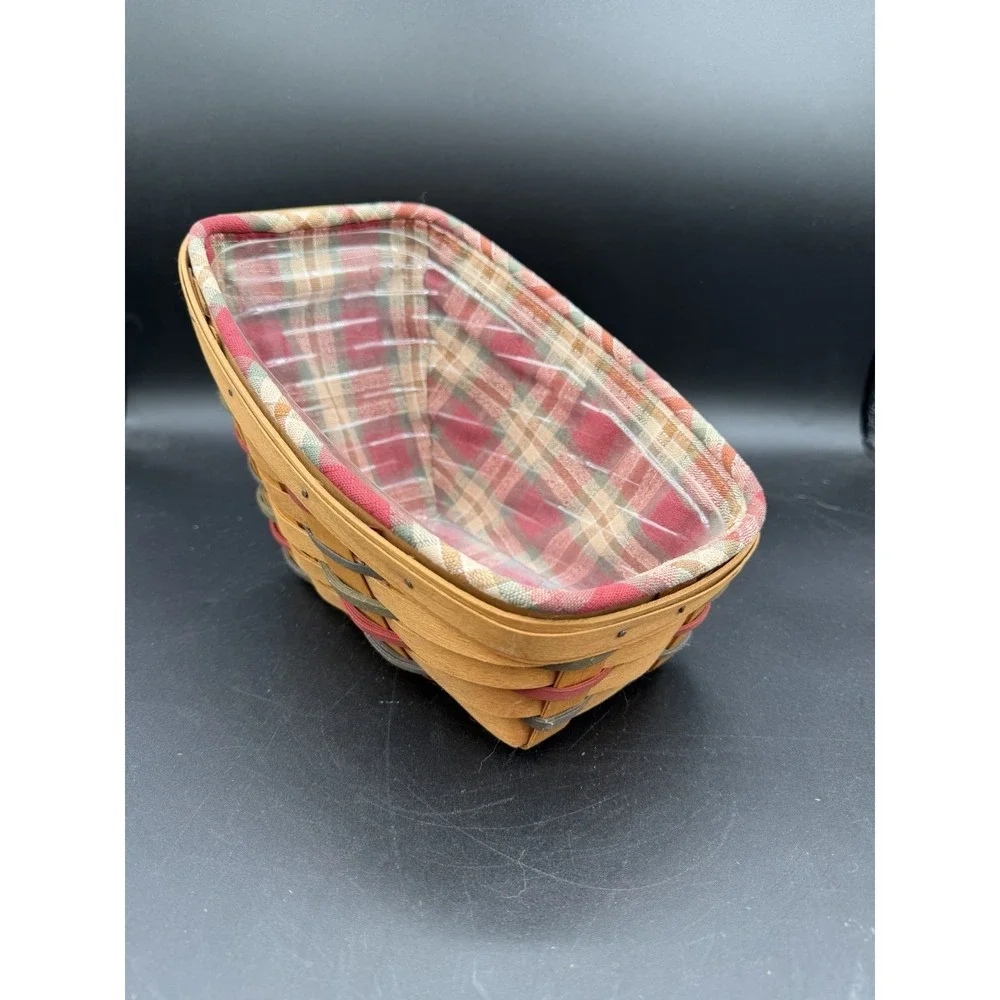 Longaberger 1998 Woven Traditions Sm Vegetable Basket Combo 🥕 Liner & Protector